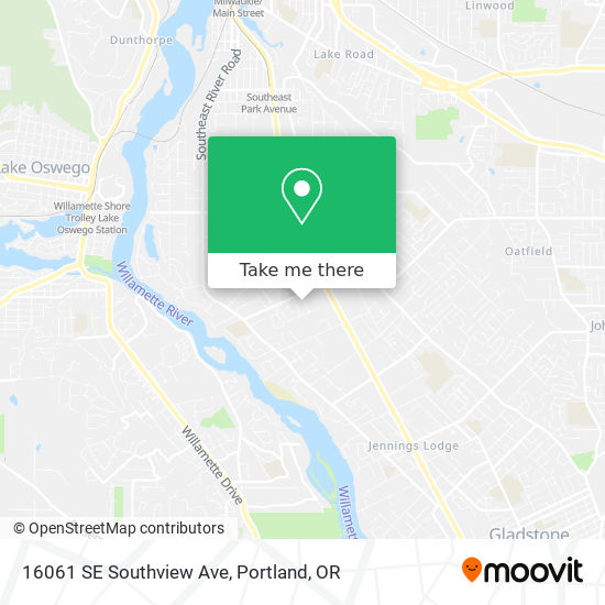 16061 SE Southview Ave map
