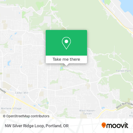 Mapa de NW Silver Ridge Loop