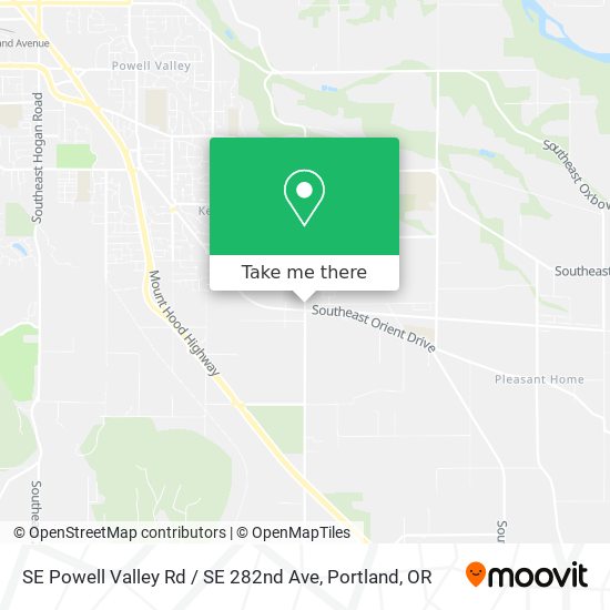 Mapa de SE Powell Valley Rd / SE 282nd Ave