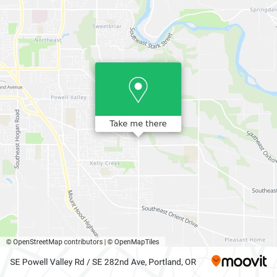 SE Powell Valley Rd / SE 282nd Ave map