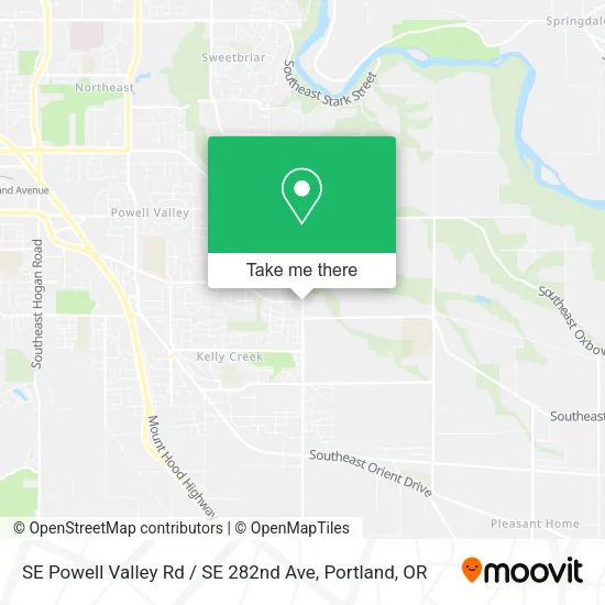 Mapa de SE Powell Valley Rd / SE 282nd Ave