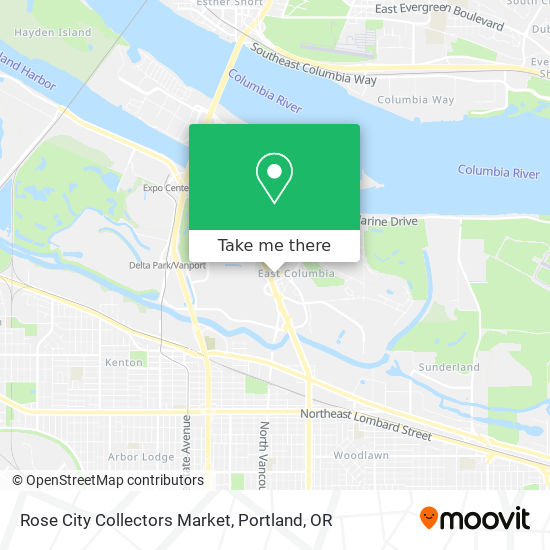 Mapa de Rose City Collectors Market