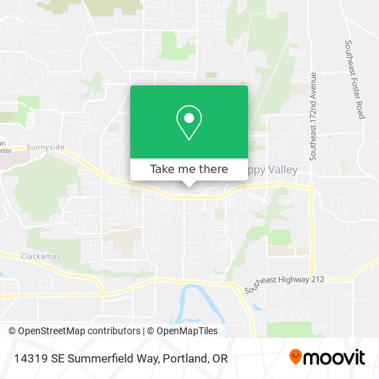 Mapa de 14319 SE Summerfield Way