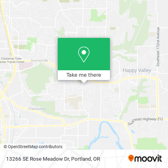 13266 SE Rose Meadow Dr map