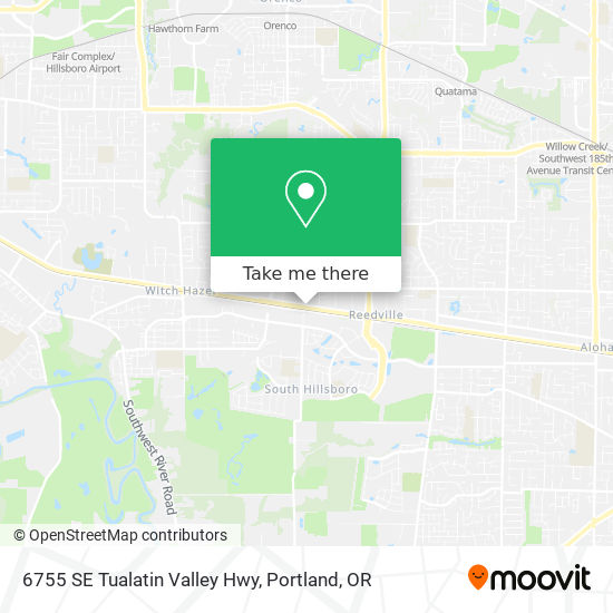 Mapa de 6755 SE Tualatin Valley Hwy