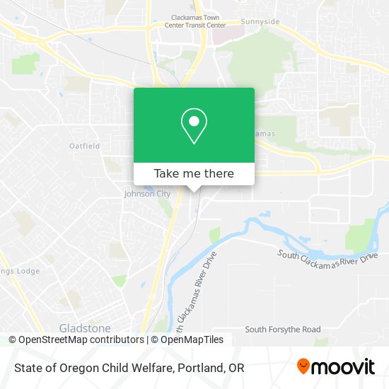 State of Oregon Child Welfare map