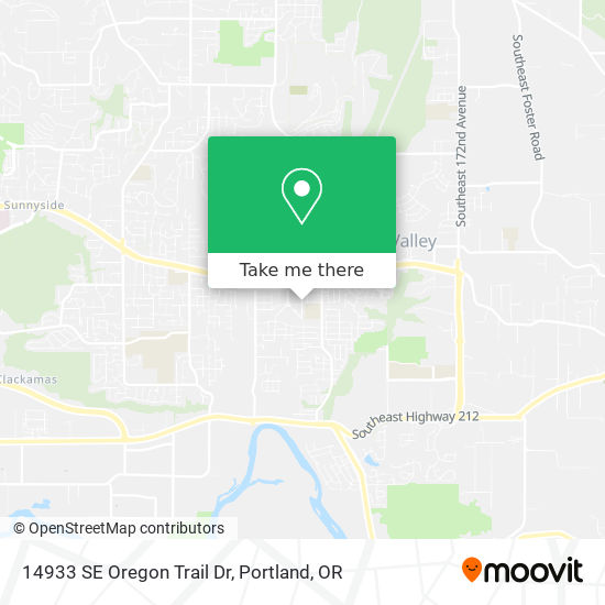 Mapa de 14933 SE Oregon Trail Dr