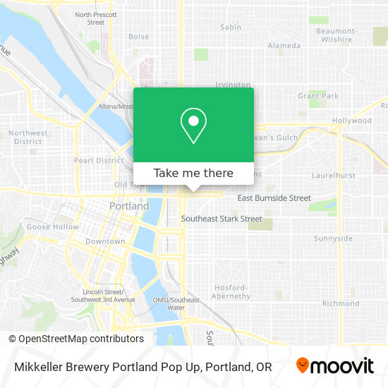 Mapa de Mikkeller Brewery Portland Pop Up