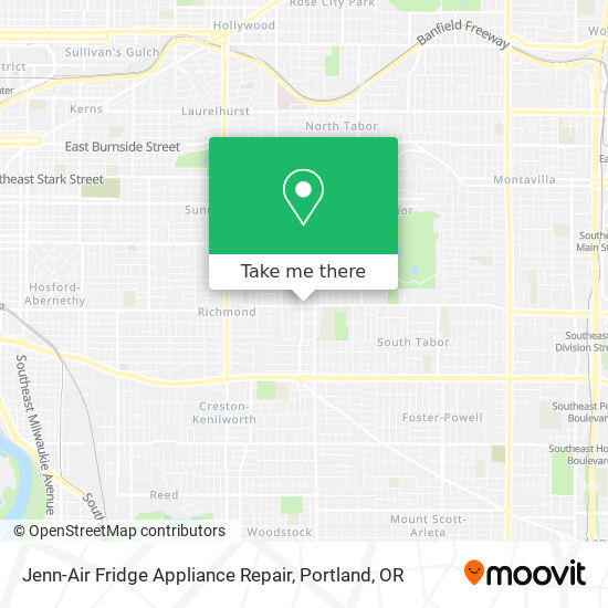 Jenn-Air Fridge Appliance Repair map