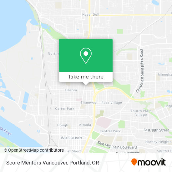 Score Mentors Vancouver map