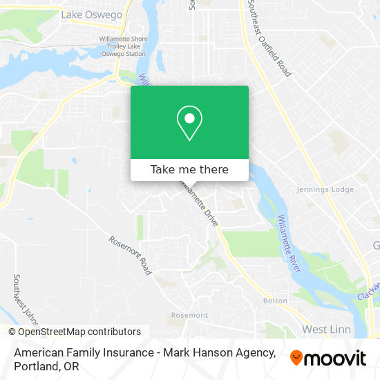 American Family Insurance - Mark Hanson Agency map
