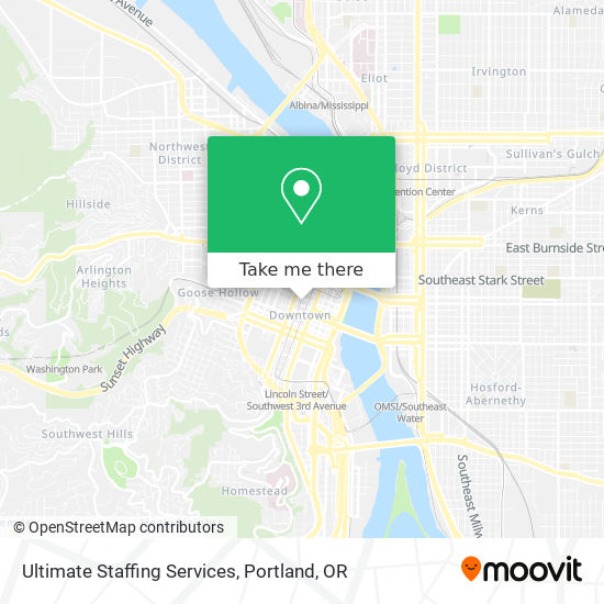 Mapa de Ultimate Staffing Services