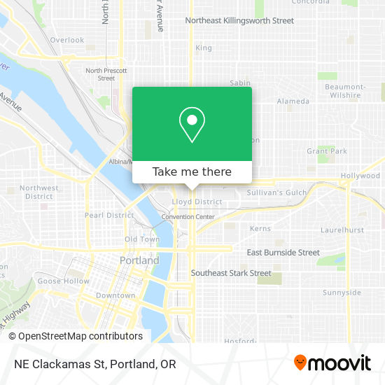 Mapa de NE Clackamas St