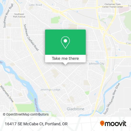 Mapa de 16417 SE McCabe Ct