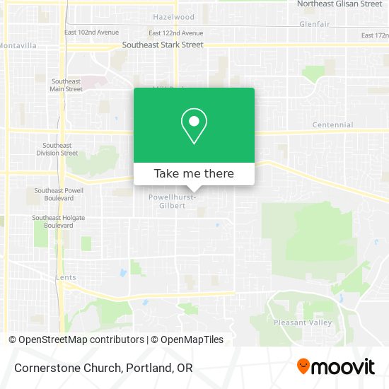 Cornerstone Church map