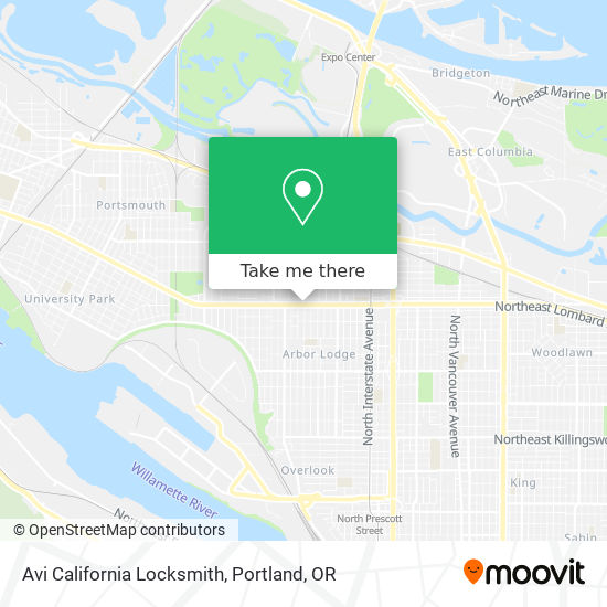 Mapa de Avi California Locksmith