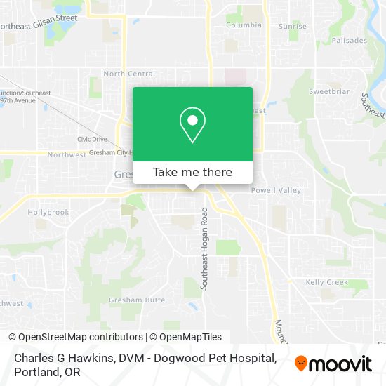 Mapa de Charles G Hawkins, DVM - Dogwood Pet Hospital