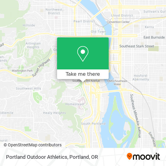 Portland Outdoor Athletics map