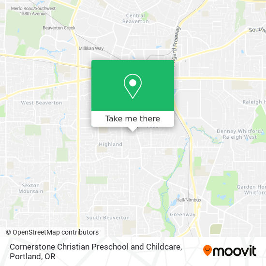 Mapa de Cornerstone Christian Preschool and Childcare