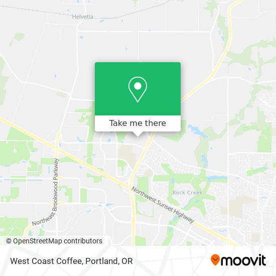 West Coast Coffee map