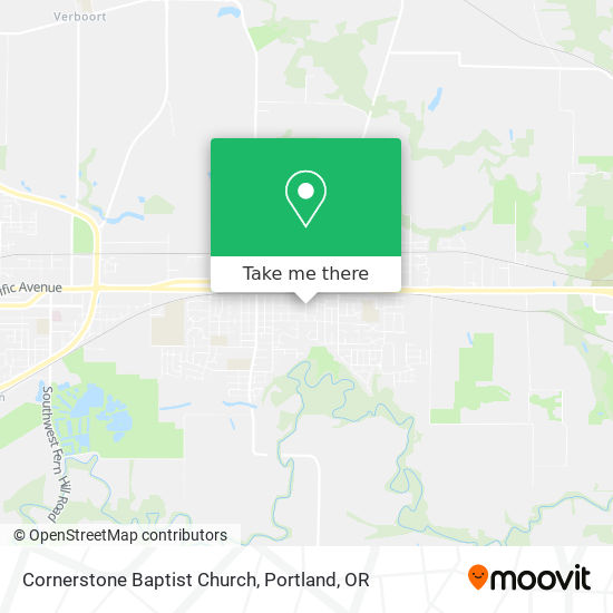 Mapa de Cornerstone Baptist Church