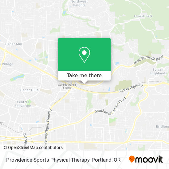 Providence Sports Physical Therapy map