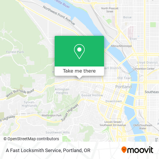 A Fast Locksmith Service map