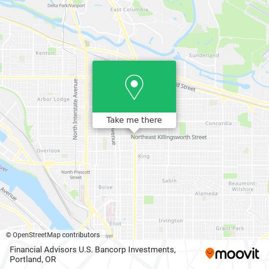 Financial Advisors U.S. Bancorp Investments map