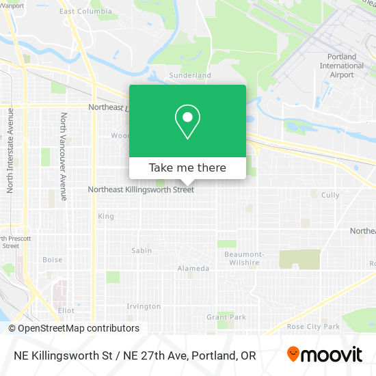 Mapa de NE Killingsworth St / NE 27th Ave