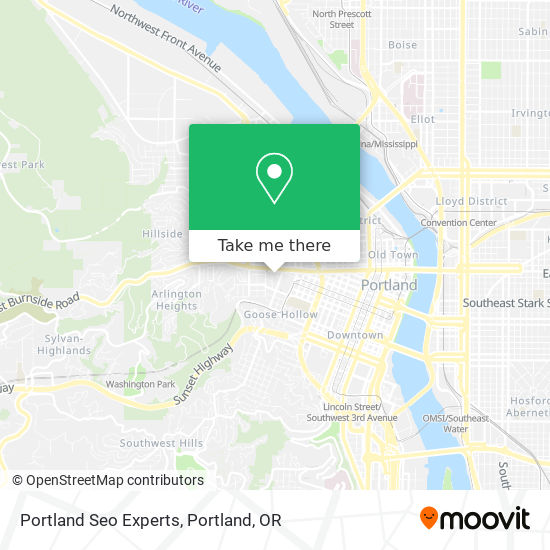 Portland Seo Experts map