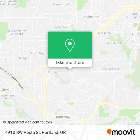 Mapa de 4910 SW Vesta St