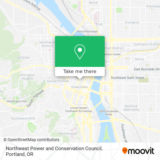 Northwest Power and Conservation Council map