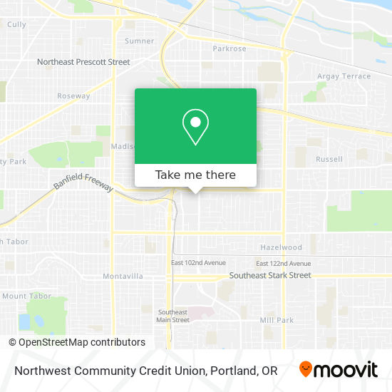 Northwest Community Credit Union map