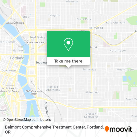 Belmont Comprehensive Treatment Center map