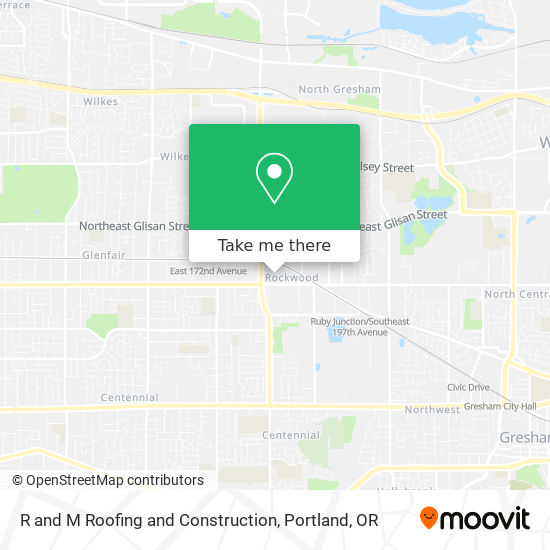 R and M Roofing and Construction map