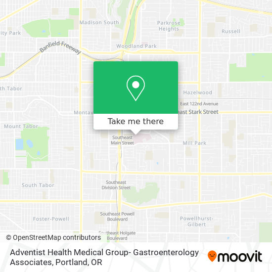 Adventist Health Medical Group- Gastroenterology Associates map