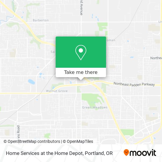 Mapa de Home Services at the Home Depot