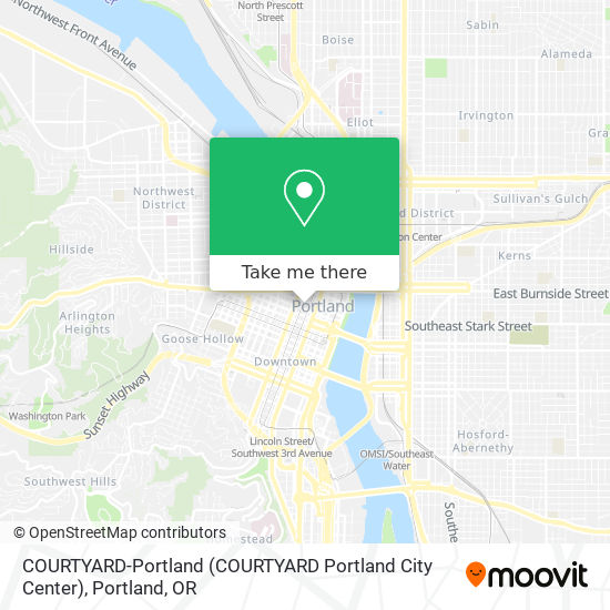 Mapa de COURTYARD-Portland (COURTYARD Portland City Center)