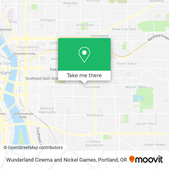 Wunderland Cinema and Nickel Games map