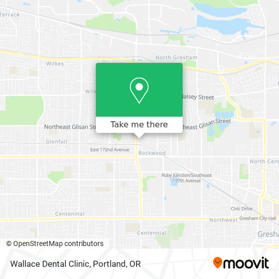 Mapa de Wallace Dental Clinic