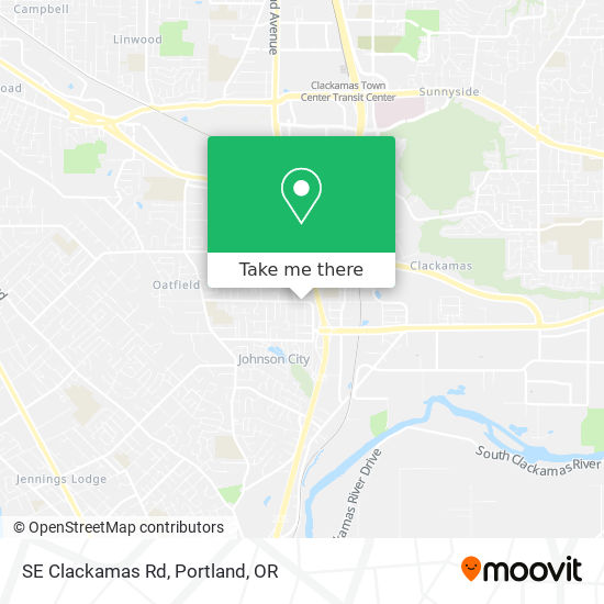 Mapa de SE Clackamas Rd