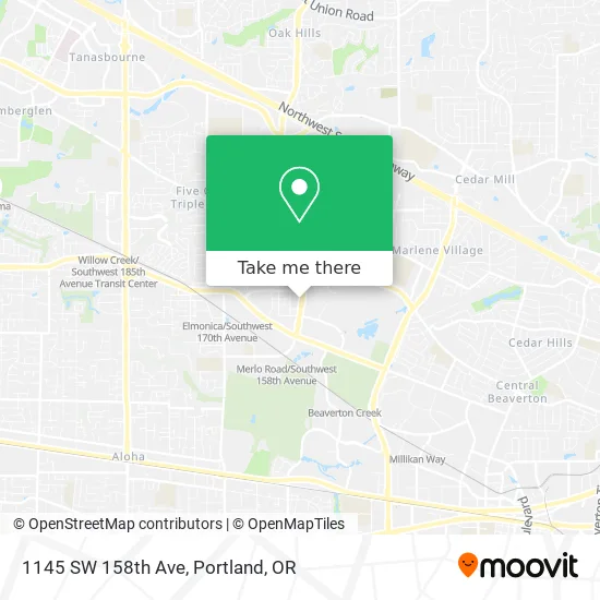 1145 SW 158th Ave map