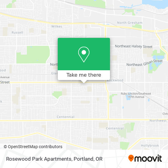 Mapa de Rosewood Park Apartments