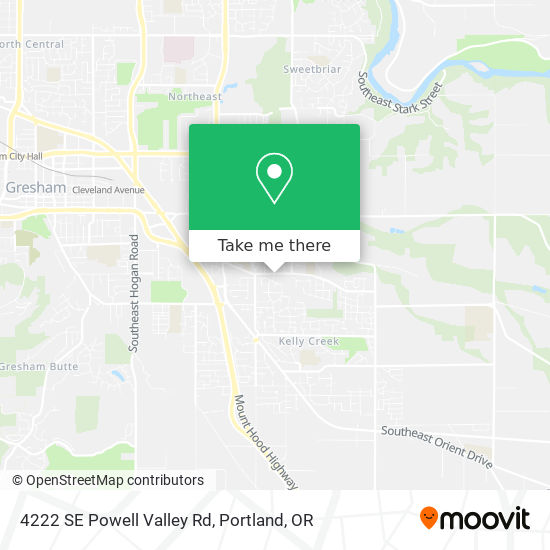 Mapa de 4222 SE Powell Valley Rd