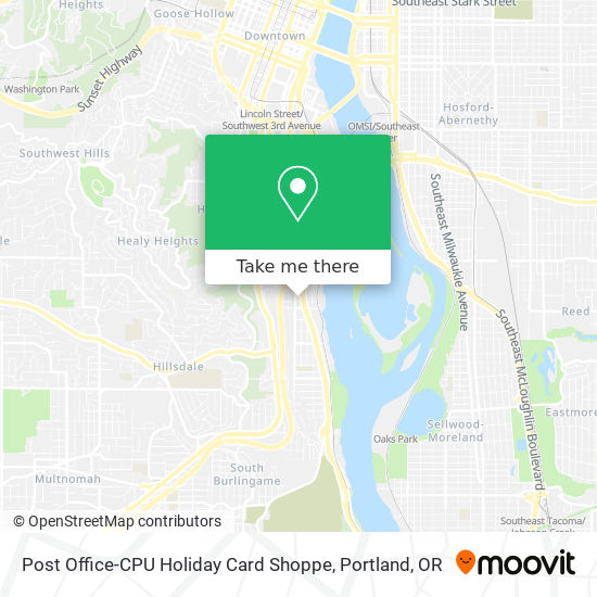 Post Office-CPU Holiday Card Shoppe map
