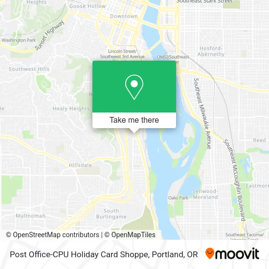Post Office-CPU Holiday Card Shoppe map
