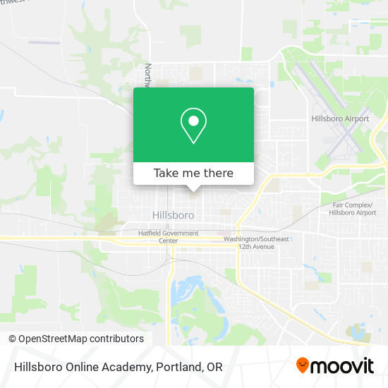 Mapa de Hillsboro Online Academy