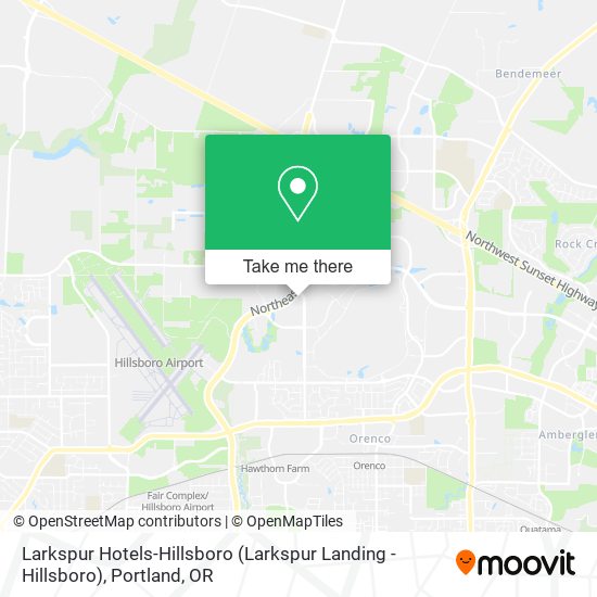 Larkspur Hotels-Hillsboro (Larkspur Landing - Hillsboro) map