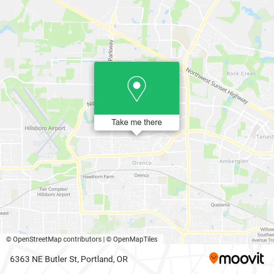 6363 NE Butler St map