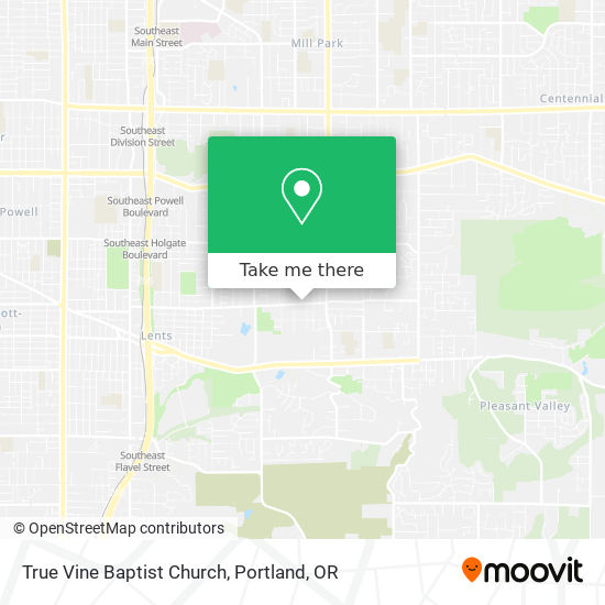 Mapa de True Vine Baptist Church